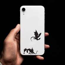 2 Pieces Dragon-Shaped Hidden Easter Egg Stickers, Windshield Car Stickers, Fun Car Stickers, Truck Invisible Vinyl Stickers, Mobile Phone Stickers, Gifts For Boys And Girls - one-size - View 2