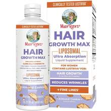 Hair Growth Max Liposomal - Lustriva + Biotin 10000mcg + Pumpkin Seed Oil - Thicker Hair - Improve Wrinkles & Fine Lines - 15.22 Fl Oz - Đơn - Xem 1