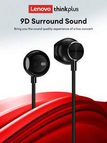 Lenovo 联想 TW16 有线入耳式游戏耳机，3.5 毫米 Type-C 接口，1.2 米线缆，环绕声和重低音，音量控制，麦克风，佩戴舒适，兼容智能手机、电脑、游戏机 - 銀色 - 查看 2