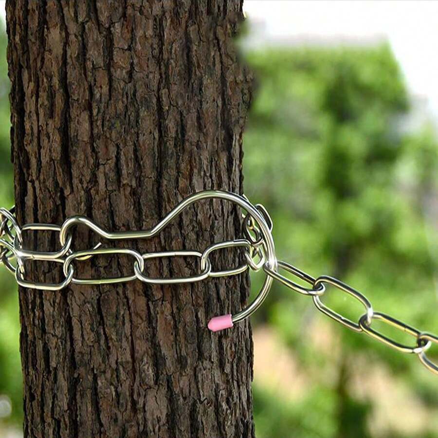 1pc Multifunctional Stainless Steel Chain, Thickened Stainless Steel Chain Hanger For Outdoor Clothes Drying, Home Use - Silver - View 1