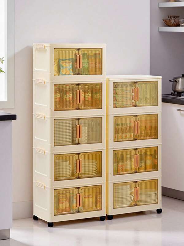 1 armario de almacenamiento de 38 cm/14,96 pulgadas de ancho, pequeño y plegable, para cocina, para juguetes, para el salón, organizador de aperitivos, delgado, para regalo de Navidad, para debajo de la cama.