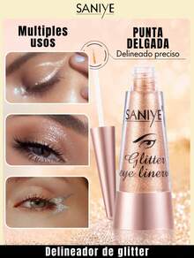 SANIYE Glitter Liquid Eyeliner M270 - 銀色 - 查看 5