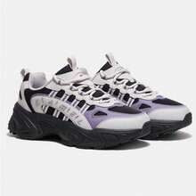 CAMEL CROWN Zapatos casuales para mujer con suela antideslizante y transpirable, zapatillas deportivas de moda todo a juego, tenis robustos - Chip gris crepúsculo morado negro - Ver 1