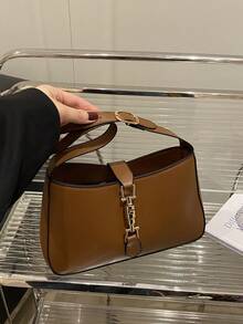 高品质超大女士户外休闲单肩腋下包，全新设计，简约而不失优雅复古小众便携高档户外休闲法棍包，时尚、优雅、简约、个性、多用途、经典，适合通勤、办公、约会、日常使用、购物、下午茶