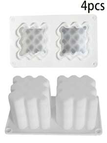 1pc Heart-Shaped Candle Mold, Suitable For Valentine's Day, Mother's Day, Graduation Ceremony, Silicone Mold For DIY Plaster Scented Candles