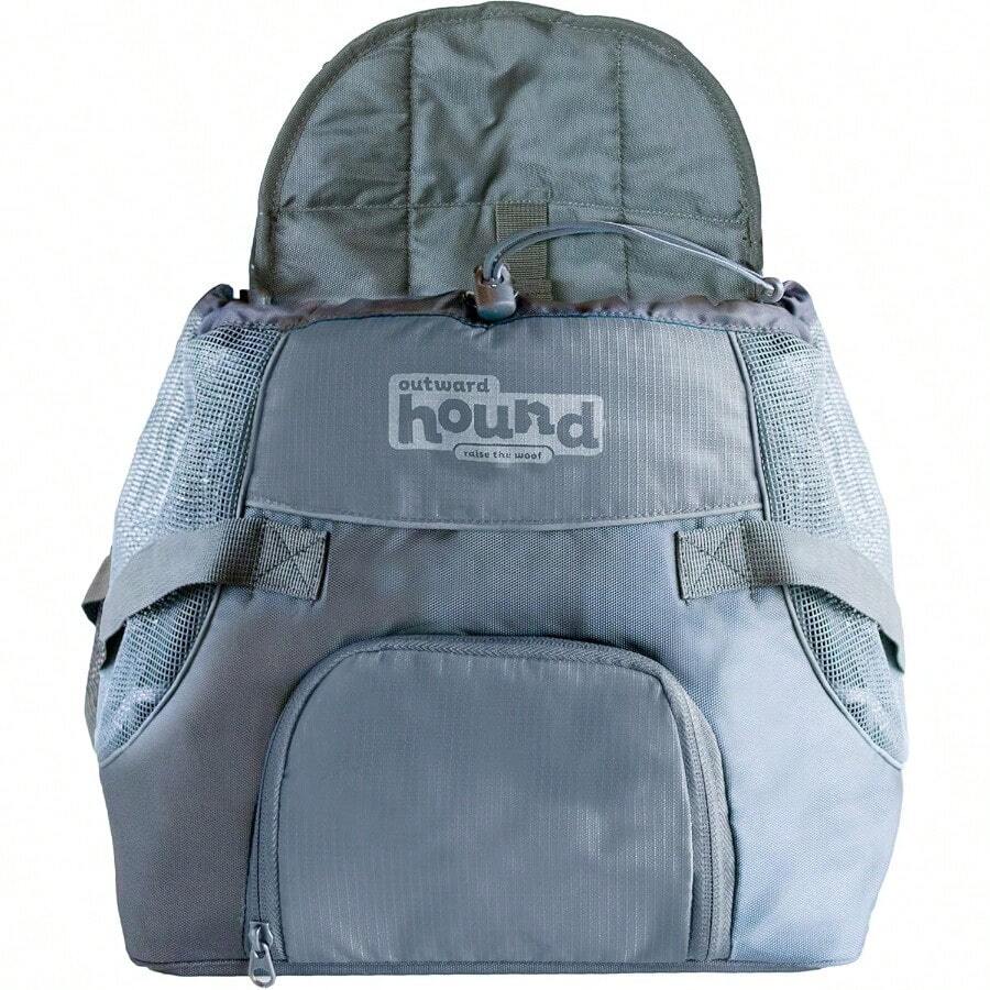 PoochPouch Dog Front Carrier Small Grey