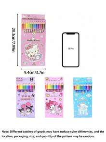 Sanrio 1 Set  Buntstifte Schreibwaren Malset, Cartoon    HB Stifte zum Schreiben, Zeichnen, Skizzieren, Geschenk (Einige Teile können zufällig sein)