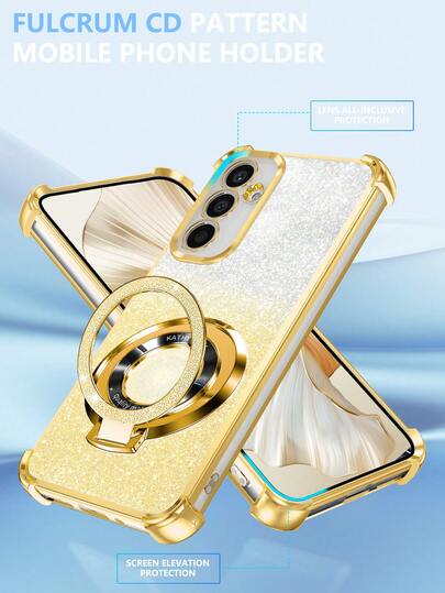 磁性闪光支架手机壳防震/TPU 硅胶软边豪华保护套防尘加固角落兼容三星 Galaxy S24 Ultra/S24 Plus/S24/S23 Ultra/S23 Plus/S23/S22 Ultra/S22 Plus/S22/S21 Ultra/S21 Plus/S21 FE/S23 FE/S20 Ultra/S20 Plus/S20 FE 和支架电镀 + TPU 硅胶软边全包裹母头和公头高端保护...适用于 OPPO A5X/C12345678/987654321，适用于 OPPO A12345678987654321 防水防摔防刮