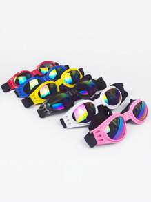 1 件，可折叠宠物狗太阳镜，防风，防晒护目镜，防紫外线太阳镜，酷炫宠物狗眼镜，中大型犬宠物太阳镜宠物防水眼镜，夏季