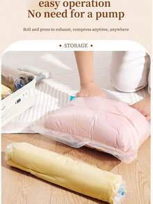 5 paquetes de bolsas de almacenamiento por compresión para viajes, bolsas al vacío para organizador de viajes que ahorran espacio, accesorios de viaje sin necesidad de vacío, bolsas de almacenamiento para empacar ropa, ropa interior y organizador de ropa para viajes