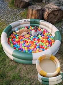 1 Stück aufblasbarer Pool für Gruppen von Jungen und Mädchen, in verschiedenen Farben sowie in verschiedenen Größen für Mehrspieler-Spiele erhältlich, geeignet für Sommer Strand Pool Partys (87cm/114cm/143cm)