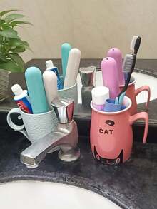 4/2/1pc Travel Toothbrush Case, Plastic Toothbrush Storage Box,Portable Breathable Toothbrush Holder, Holder Toothbrush Travel Containers For Trip Home Camping School Dust-Proof And Sanitary - Toothbrush Storage Box - View 5