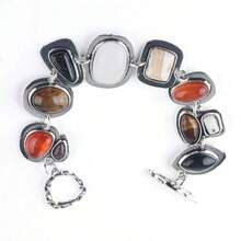 A New Women's Minimalist Design Bracelet With Fashionable Colorful Natural Stone Bracelet Suitable For Daily Wear