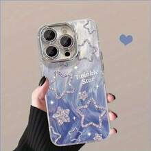 Funda para phone (1 unidad). Diseño elegante con orificios finos de cinco puntas. Compatible con phone 15 y modelos del 11 al 14. Ofreciendo una apariencia de alta gama. - Morado - Ver 4