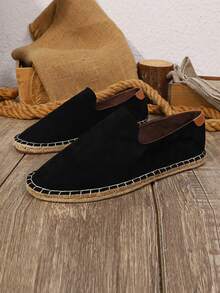 休闲时尚乐福鞋，2025耐穿透气编织渔夫鞋，防水防滑帆布鞋，轻便一脚蹬懒人鞋，传统北京布鞋（此款鞋头较窄，建议脚宽的顾客订购大一码，麻绳鞋底比较硬，手工鞋做工比较粗糙） - 查看 7