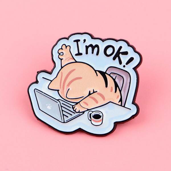 Cat Enamel Pin Lapel Pins Badges On Backpack Women's Brooch Clothes Gift Jewelry Fashion Accessories