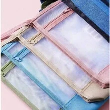 Doppelschichtige A4 Mesh-Aktentasche - Schulprüfung Organizer