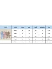 Baby Girl 2Pcs Fall Outfits Long Sleeve Square Neck Bow Front Smocked Jumpsuit With Headband Set - 咖啡色 - 查看 8