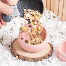 Ceramic Material Feeder, Anti-Spill Anti-Chewing Bowl Food Drinking Bowl, Parrot Cockatiels Parakeets Conures Zebra Finch Hamsters Guinea Pigs Rabbits Gerbil- Small Pet Supplies. - Multicolor - View 7