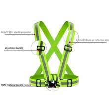 Highlight Reflective Straps Night Work Security Running Adjustable Reflective Vest High Visibility Reflective Jacket