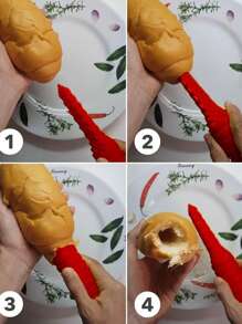 قطعة واحدة من أداة ثقب خبز الهوت دوج، أداة الهوت دوجر لشوي وشواء خبز الهوت دوج، النقانق والسجق الأخرى، أدوات الخبز، مستلزمات الخبز والأدوات المنزلية