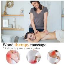 3pcs Wooden Massager Handheld Roller Trigger Point Massager For Fascia, Cellulite, Muscles And Abdomen, Body Therapy Massager, Muscle Abdomen Relief Tool, Gaya Meridian Stick Nine Fine Wheel Axle Full Body Massage Roller Beating Waist Back Massage Neck Legs Wooden Massager - Multicolor - View 5