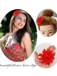 8 Piezas Flores de Hibisco Fiesta Hawaiana Fiesta de Verano Decoración DIY Flores Artificiales Flores de Tocado de Chicas Hula (Blanco) Pinzas para el Cabello, Accesorios para Fiesta de Playa, Decoración de Disfraces de Vuelta a Clases, Pinzas de Garra, Pinzas para el Cabello, Pasadores de Cabello, Barrettes de Cabello, Artículos Escolares