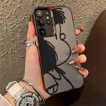 Fundas Mafalda para for  Galaxy S25, S24, S23, S22, S21 FE Ultra Plus 4G/5G - Trasera Antideslizante y Anti-Caídas - Color 1 - Ver 2