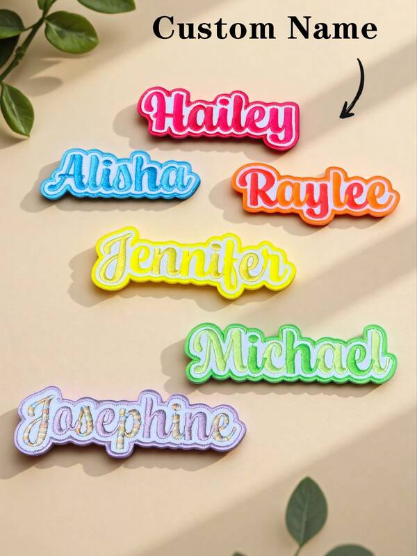 Parches bordados con nombre personalizado, nombre personalizado, parche de nombre versátil, parche bordado para planchar/coser en chaquetas, regalos para mamá, parches bordados con nombre personalizado, regalos ideales para él, regalos ideales para ella, novia, novio, familia, amigos, compañeros de clase, mejor amiga, se aplica a parches DIY para chaquetas, sombreros, mochilas, pantalones, chaquetas, chalecos, insignias de disfraces, de vuelta a la escuela
