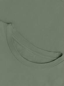 女士純色圓領短袖 寬鬆T卹，100%棉質，春夏裝上衣 外出度假 沙灘，檸檬雞尾酒，日常 休閒女裝，街頭服飾，節日服裝女士