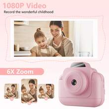 Printable Camera Contains, Take Pictures And Print Pictures, Suitable For Travel, Camping And Outings, Christmas, Halloween, Birthday Gifts For Boys And Girls. Back To School.