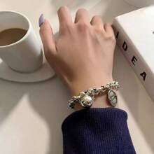 1pc Rock & Hip Hop Vintage Creative Lucky Tassel Beads Bracelet, Party Jewelry Gift
