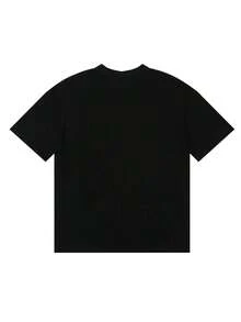 SP5DER 2025 Summer New Simple T-Shirt, Creative Graphic T Shirts With Sp5der Letters, 100 Percent Cotton  Funny Tee - màu đen - Xem 2