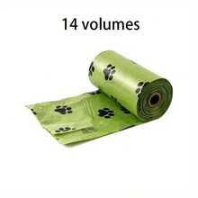 14 Rolls/210 Bags -36 Rolls/540 Bags Pet Garbage Bag, Toilet Bag, Thickened Portable Disposable Cat Feces, Dog Poop Shovel Bag, Suitable For Animal Feces Bags Of Cats And Dogs, Ultra Thick Polyethylene Dog Feces Bag - 透綠色 - 查看 9