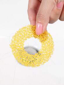 48 件/套厨房和浴室水槽毛发收集海绵 - 防堵塞配件，适用于浴室水槽、浴缸和淋浴 - 彩色 - 查看 9