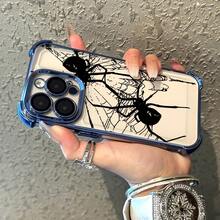 Funda de Teléfono Ángel Negro Muerte Demonio para 16, 15, 14, 13, 12, 11 Pro, X, XR, XS, 8, Plus - Funda Transparente Suave a Prueba de Golpes - Colores mixtos - Ver 2