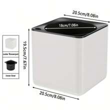 1 Pieza, Maceta con indicador de nivel de agua, Maceta autorriego, Maceta cuadrada con depósito de agua, Maceta cuadrada sin agua, Maceta de vivero, Sistema de riego automático para el jardín, Apto para macetas de interior y exterior