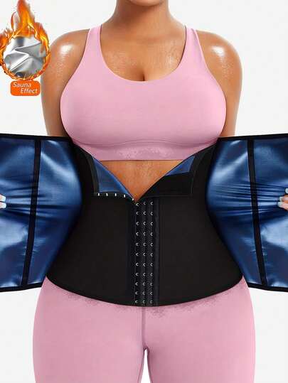 1PC, 2025 New Women's Waist Trainer, Chloroprene Rubber Exercise Corset, Waist Tightening With Zipper Buckle, Workout Clothes