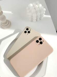 3 件简约多巴胺设计哑光磨砂手机壳，白色、粉色、薰衣草灰色，适用于 /Galaxy/Redmi/Oppo/Vivo/Moto/Honor 防水防震防摔防刮 - 彩色 - 查看 5