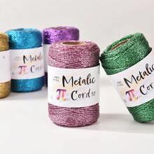 3毫米金/银色绳子 - 3937.01英寸/卷，银色和金色金属手工绳，适用于编织、钩编、DIY珠宝、礼品包装和圣诞装饰配件 - 手工艺品和节日用品 - 彩色 - 查看 10