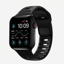 1 Peça Pulseira Compatível com Apple Watch Ultra 2 49mm 41mm 45mm 42mm 46mm 38mm 49mm 40mm 44mm, Pulseira de Silicone FKM Macia para Homens e Mulheres, Fivela Quadrada Esportiva, Compatível com Séries 11 10 9 8 7 SE 6 5 4 3