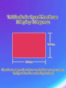 1 pieza Mantel de mesa impermeable, resistente al aceite y al calor, grueso de PE, antiman chas, fácil de limpiar, apto para uso en interiores y picnics al aire libre - Multicolor - Ver 6
