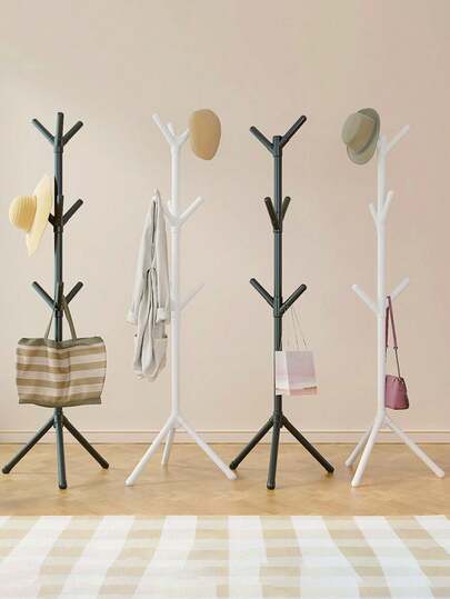 1 Stück einfacher stehender Kleiderständer, dreieckiger rutschfester beweglicher Ständer für Wohnzimmer, Schlafzimmer, leichter Luxus Kleiderbügel Ständer, geeignet für Wohnzimmer, Schlafzimmer, Hotel, Bekleidungsgeschäft, Schönheitssalon