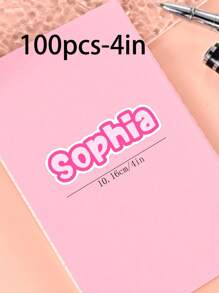 100/50/20/10/1 Pc Customized Name Personalized Stickers - Cartoon Font - Colorful And Variegated Personalized Laptop Stickers, Water Bottle Name Stickers - Suitable For Holiday Gifts, Daily Decorations, Notebook Stickers, Candy Baking Packaging Bag Decorations, School Supplies, Back To School, Multi-Functional, Ornamental, Reusable, Modern, Colorful, Cute, Vintage, Cartoon, Kawaii, Custom, Personalized, Unique, Customized, Workers, Clients, Students, For Business/Work/ Office, For School, Desert Fall Cozy