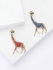 Enamel Giraffe Brooches For Women Animal Pins Casual Accessories Gifts - Giraffe (2280) - View 9