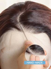 24 英寸多色深波浪长假发万圣节服装假发（棕色）13X4 蕾丝前假发，带婴儿头发合成纤维，日本进口合成纤维耐热假发弹力网帽，适合所有人日常聚会，高品质女士自然美丽合成柔软假纤维头发圣诞节音乐节母亲节父亲节情人节