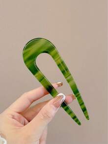 5pcs/3pcs/1pc U-Shaped Hair Clip, Elegant Chinese Style Bun Maker, Hair Accessory - Multicolor - View 6