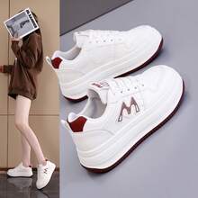 Women Casual Athletic Shoes - 白紅 - 查看 4