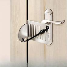 Portable Door Blocking Device For Travel, Hotel And Dorm Rooms - Anti-Theft Self-Defense Security Lock, Metal Construction, Easy Installation, Secure Locking Mechanism, Door Lock For Entry Doors, Dorm Security, Modern Security, Construction - Multicolor - View 6
