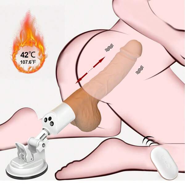 Sexmaschine stoßender realistischer Dildo für Frauen mit 7 Vibrations- und Stoßmodi für G-Punkt, Klitoris und Analstimulation, Fernbedienung Silikon Vibrator, Erwachsenen Sexspielzeug für Frauen